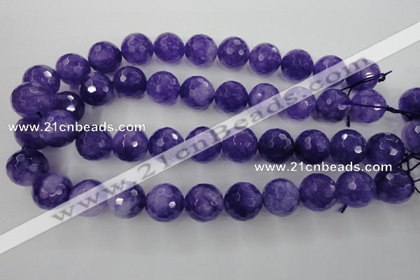 CCN1258 15.5 inches 18mm faceted round candy jade beads wholesale