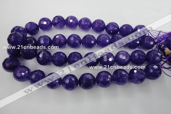 CCN1259 15.5 inches 20mm faceted round candy jade beads wholesale