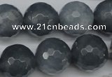 CCN1268 15.5 inches 18mm faceted round candy jade beads wholesale