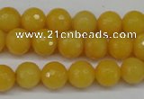 CCN1274 15.5 inches 10mm faceted round candy jade beads wholesale