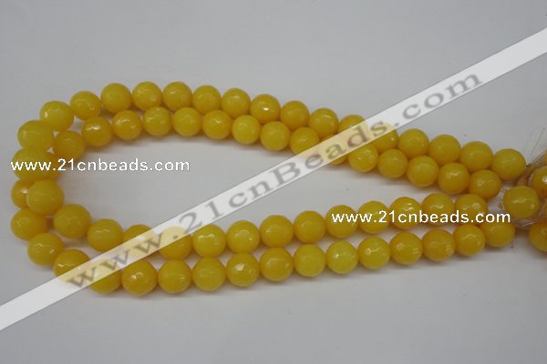 CCN1275 15.5 inches 12mm faceted round candy jade beads wholesale