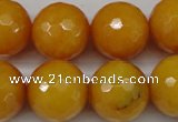 CCN1278 15.5 inches 18mm faceted round candy jade beads wholesale