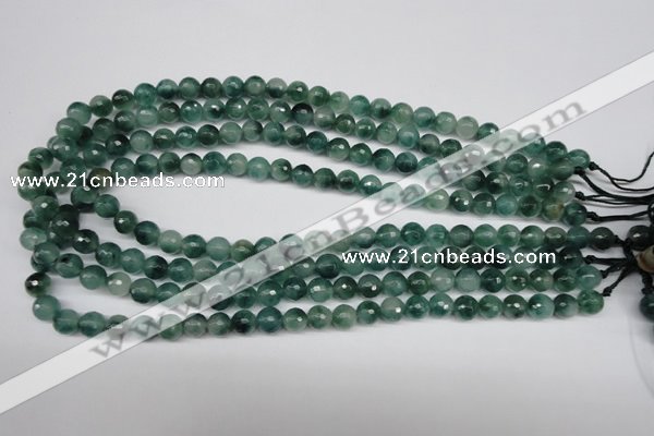 CCN1283 15.5 inches 8mm faceted round rainbow candy jade beads