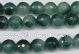 CCN1284 15.5 inches 10mm faceted round rainbow candy jade beads