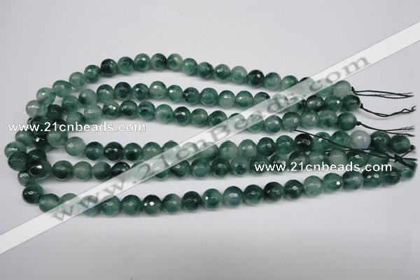 CCN1284 15.5 inches 10mm faceted round rainbow candy jade beads