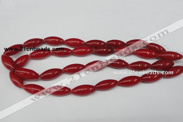 CCN131 15.5 inches 10*25mm rice candy jade beads wholesale