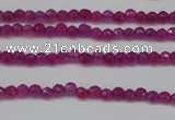 CCN1310 15.5 inches 3mm faceted round candy jade beads wholesale