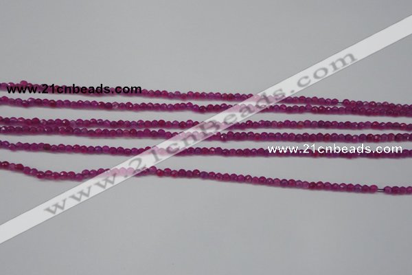 CCN1310 15.5 inches 3mm faceted round candy jade beads wholesale