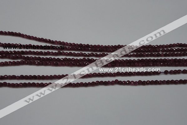 CCN1312 15.5 inches 3mm faceted round candy jade beads wholesale