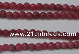 CCN1315 15.5 inches 3mm faceted round candy jade beads wholesale