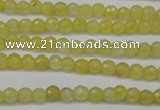 CCN1321 15.5 inches 4mm faceted round candy jade beads wholesale