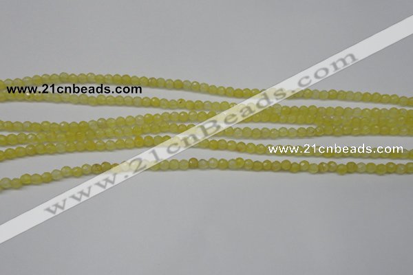 CCN1321 15.5 inches 4mm faceted round candy jade beads wholesale