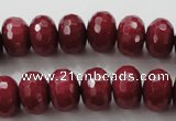 CCN1356 15.5 inches 10*14mm faceted rondelle candy jade beads