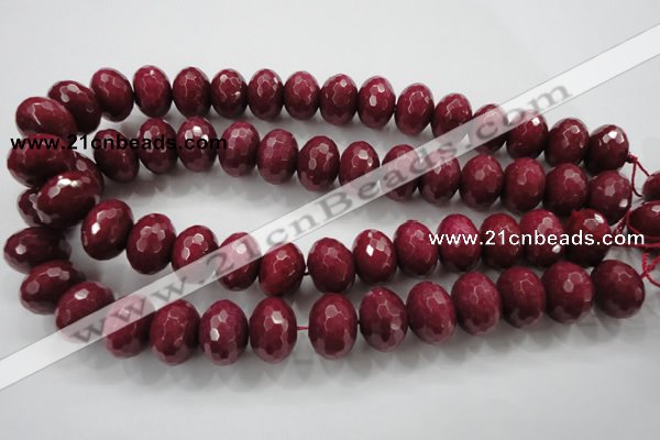 CCN1358 15.5 inches 13*18mm faceted rondelle candy jade beads