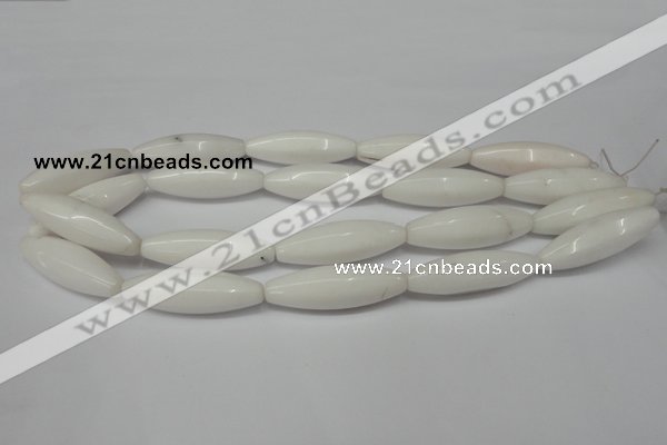 CCN136 15.5 inches 12*40mm rice candy jade beads wholesale
