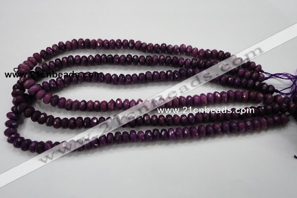 CCN1373 15.5 inches 5*8mm faceted rondelle candy jade beads