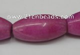 CCN138 15.5 inches 15*30mm rice candy jade beads wholesale