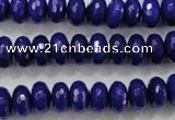 CCN1384 15.5 inches 6*10mm faceted rondelle candy jade beads