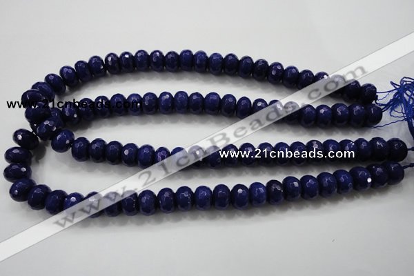 CCN1385 15.5 inches 8*12mm faceted rondelle candy jade beads