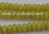 CCN1393 15.5 inches 5*8mm faceted rondelle candy jade beads