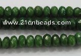 CCN1403 15.5 inches 5*8mm faceted rondelle candy jade beads