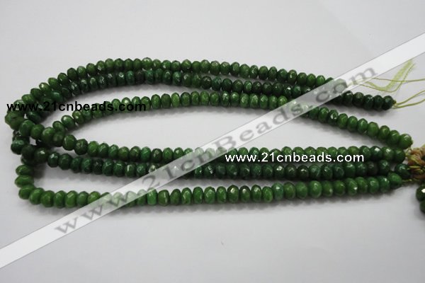 CCN1403 15.5 inches 5*8mm faceted rondelle candy jade beads