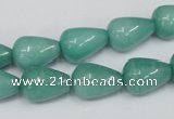 CCN141 15.5 inches 10*14mm teardrop candy jade beads wholesale