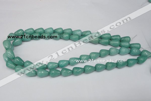 CCN141 15.5 inches 10*14mm teardrop candy jade beads wholesale