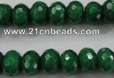 CCN1415 15.5 inches 8*12mm faceted rondelle candy jade beads