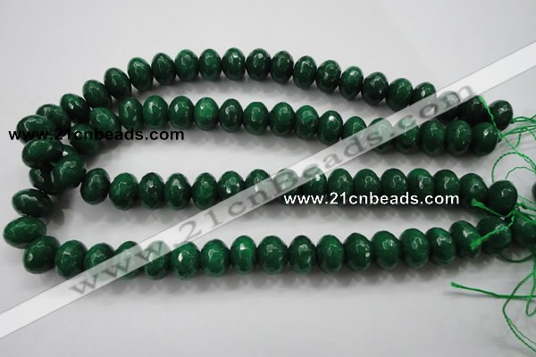 CCN1416 15.5 inches 10*14mm faceted rondelle candy jade beads