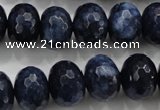 CCN1437 15.5 inches 12*16mm faceted rondelle candy jade beads