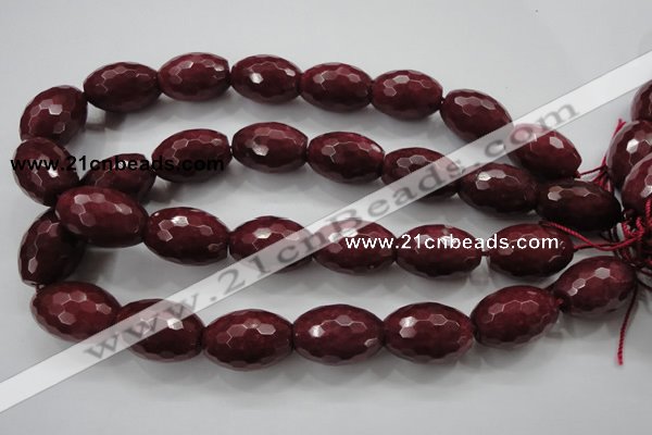 CCN1467 15.5 inches 18*25mm faceted rice candy jade beads wholesale