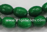 CCN1484 15.5 inches 12*16mm faceted rice candy jade beads wholesale