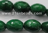 CCN1486 15.5 inches 15*20mm faceted rice candy jade beads wholesale