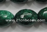 CCN1487 15.5 inches 18*25mm faceted rice candy jade beads wholesale