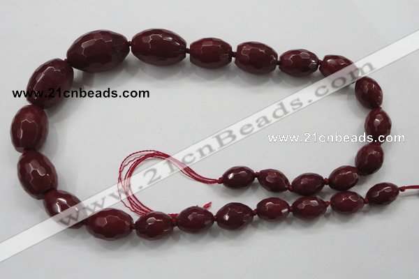 CCN1511 15.5 inches 10*14mm – 20*30mm faceted rice candy jade beads