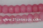 CCN152 15.5 inches 8*12mm faceted rondelle candy jade beads