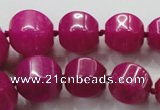 CCN1530 15.5 inches 8*8mm - 20*20mm pumpkin candy jade beads