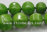 CCN1533 15.5 inches 8*8mm - 20*20mm pumpkin candy jade beads