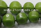 CCN1534 15.5 inches 8*8mm - 20*20mm pumpkin candy jade beads