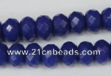 CCN155 15.5 inches 8*12mm faceted rondelle candy jade beads