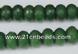 CCN156 15.5 inches 8*12mm faceted rondelle candy jade beads