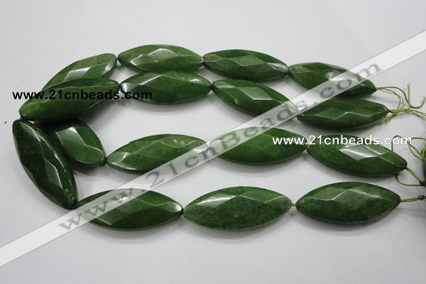 CCN1561 15.5 inches 20*48mm faceted marquise candy jade beads