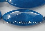 CCN1562 15.5 inches 20*48mm faceted marquise candy jade beads
