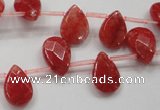 CCN1580 15.5 inches 10*14mm briolette candy jade beads wholesale