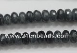 CCN1601 15.5 inches 6*10mm faceted rondelle candy jade beads