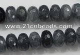 CCN1602 15.5 inches 8*12mm faceted rondelle candy jade beads