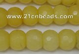 CCN161 15.5 inches 12*16mm faceted rondelle candy jade beads