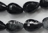 CCN1610 15.5 inches 13*18mm faceted teardrop candy jade beads