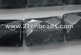 CCN1626 15.5 inches 18*25mm faceted rectangle candy jade beads